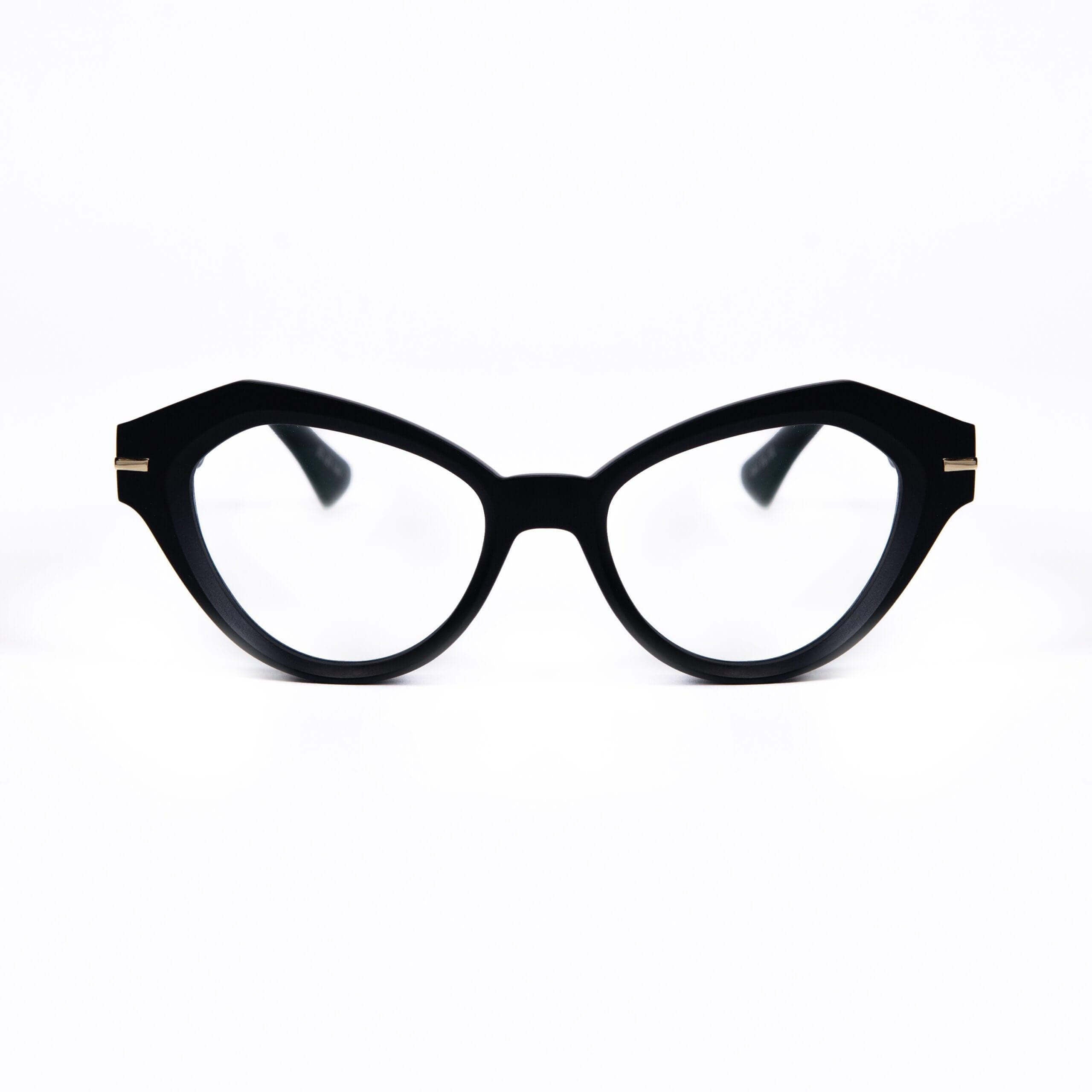 BAL HARBOUR C35 occhiali neri con dettagli metallici, stile audace della collezione XY by AirDP.