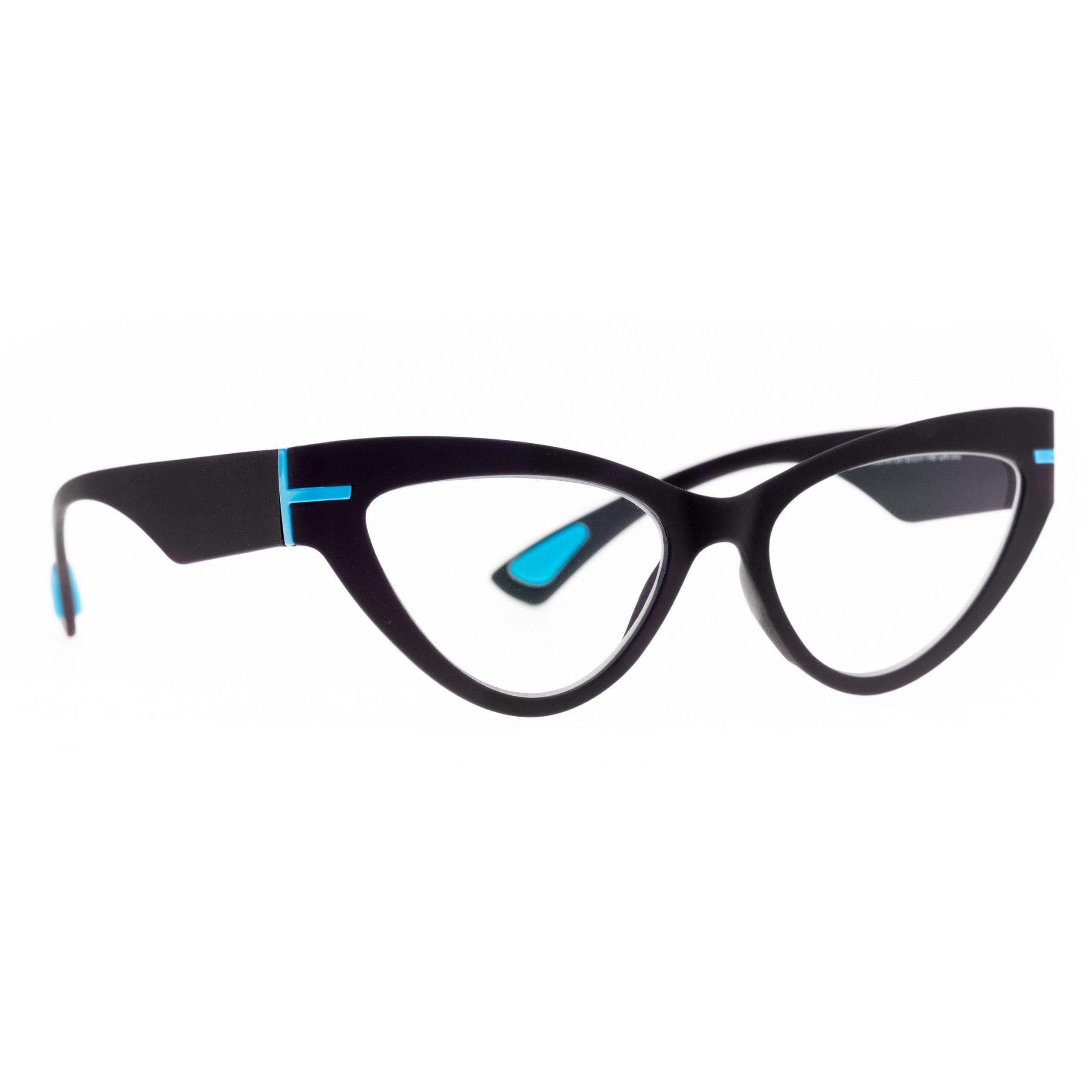 Occhiali ANGELINA C4, design a occhio di gatto con dettagli eleganti, collezione Flexo.