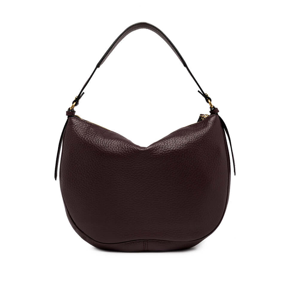 CHIARA bag in maxi grain leather, featuring a vintage design and wave bottom, ideal for any occasion.