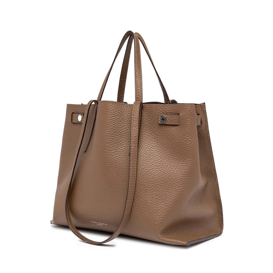 Brown leather Altea handbag with removable interior and dual handles for versatile daily use.