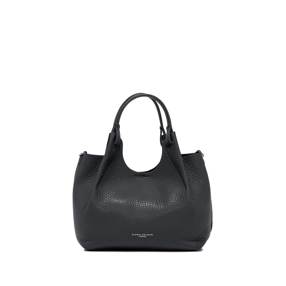 DUA minibag in soft double leather with a contemporary design, perfect for practical use.