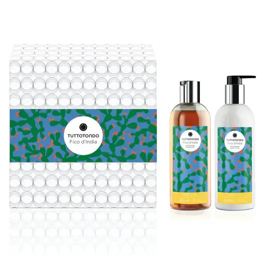 Fico D'india kit with shower gel and body lotion, beautifully packaged for skincare benefits.