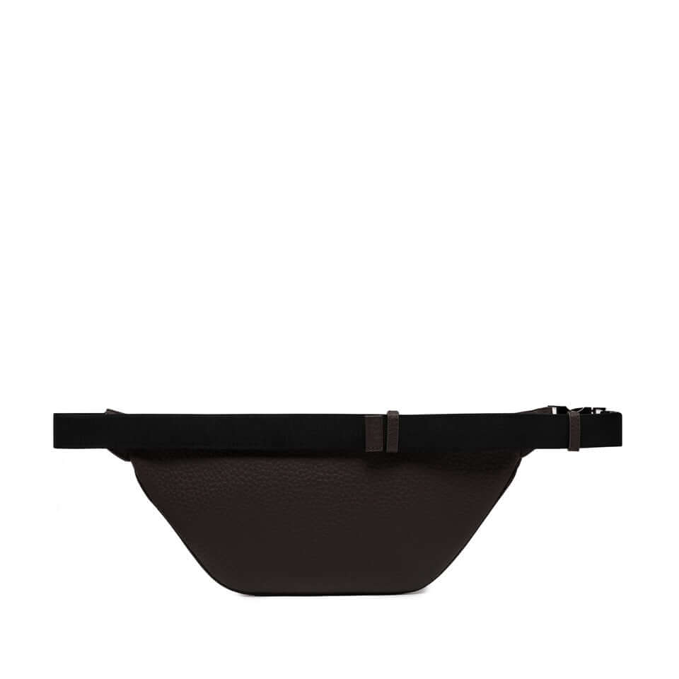 FLORENCE marsupio in pelle martellata, design minimale, zip e tasca frontale, comoda chiusura in vita.