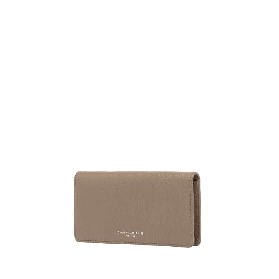 Elegante portafoglio Gianni Chiarini Firenze in pelle martellata, dimensioni 19x10x2 cm, colore variabile.