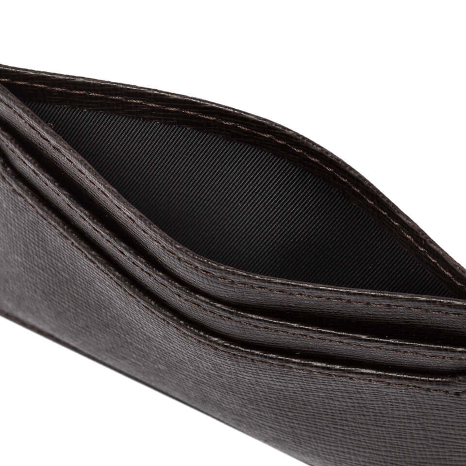 Portacarte in Pelle with 4 lateral compartments and 1 central compartment, showcasing its premium quality and design.