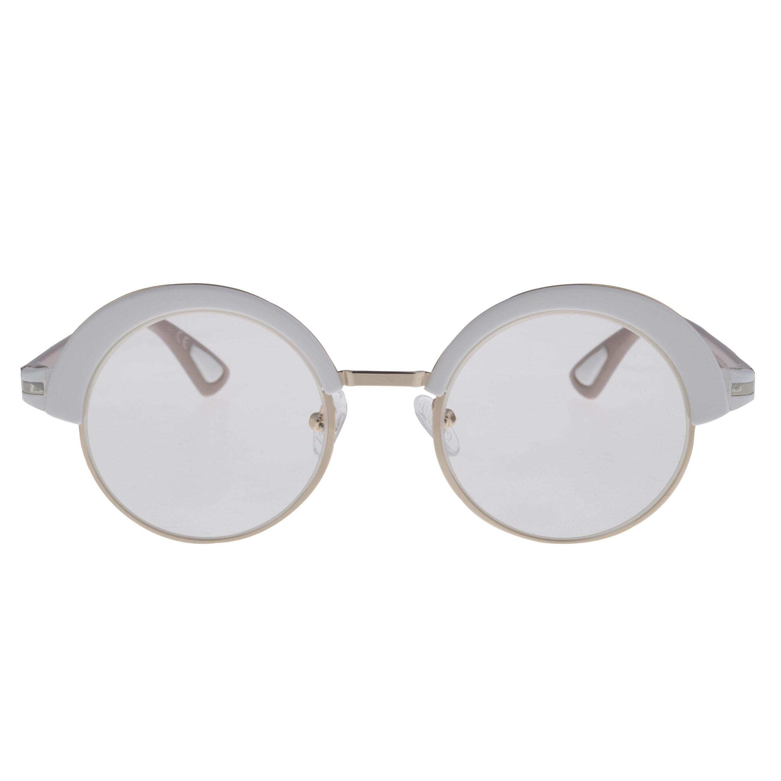 AFRODITE C4 eyewear featuring a white front, gold frame, and photchromatic lenses for a sophisticated look.
