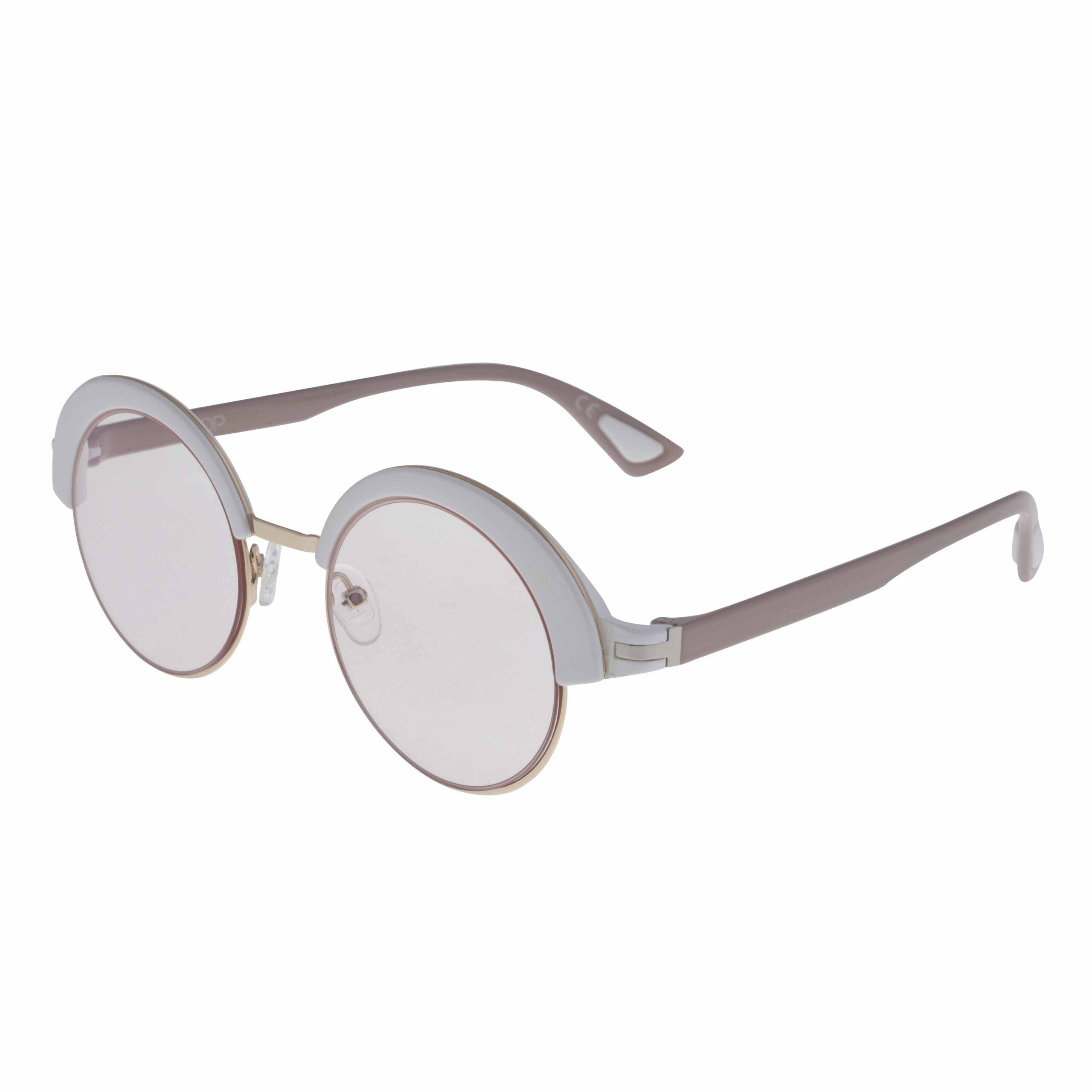 Occhiali da sole AFRODITE C4 con lenti fotocromatiche rosa e montatura oro, eleganza senza tempo.