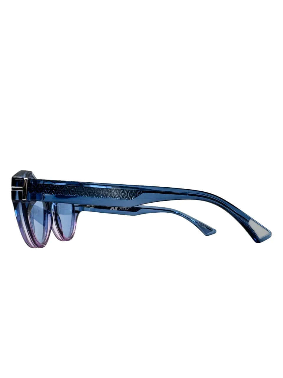 BAL HARBOUR C53 sunglasses side view with gradient blue and lilac frames by AirDP.