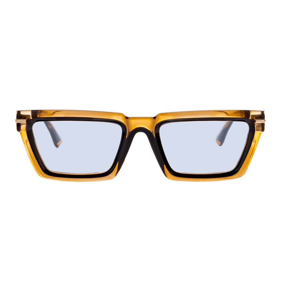 WYNWOOD C40 occhiali da sole unisex con design bold e trasparenze materiche, realizzati in Italia.