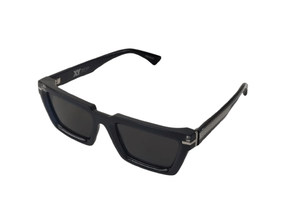 WYNWOOD C58 occhiali da sole unisex blu navy, collezione XY Bold di AirDP Style, prodotti in Italia.