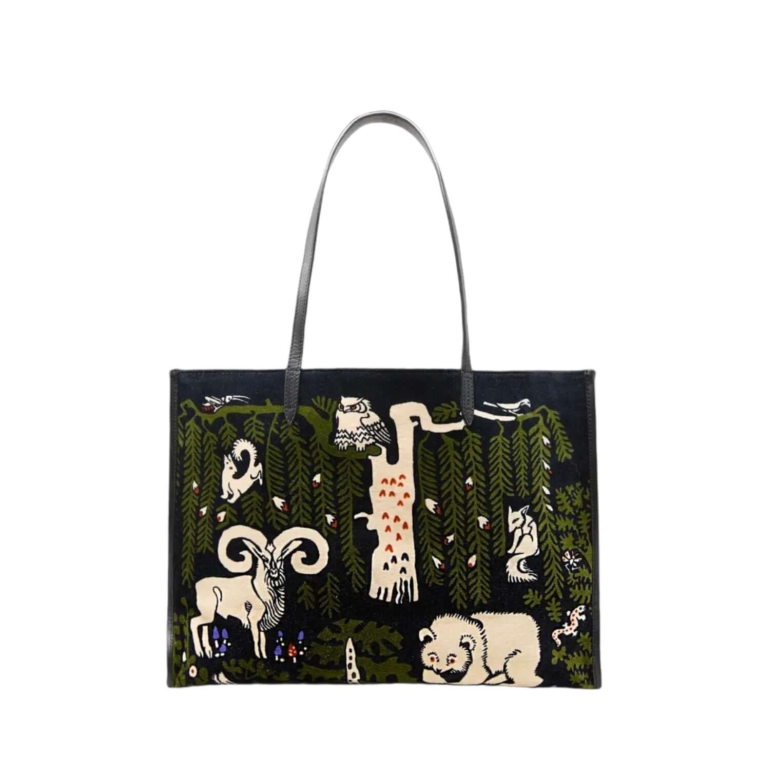 Borsa shopping Ludwig Multicolore con design floreale e animale, perfetta per stile quotidiano ed eleganza funzionale.