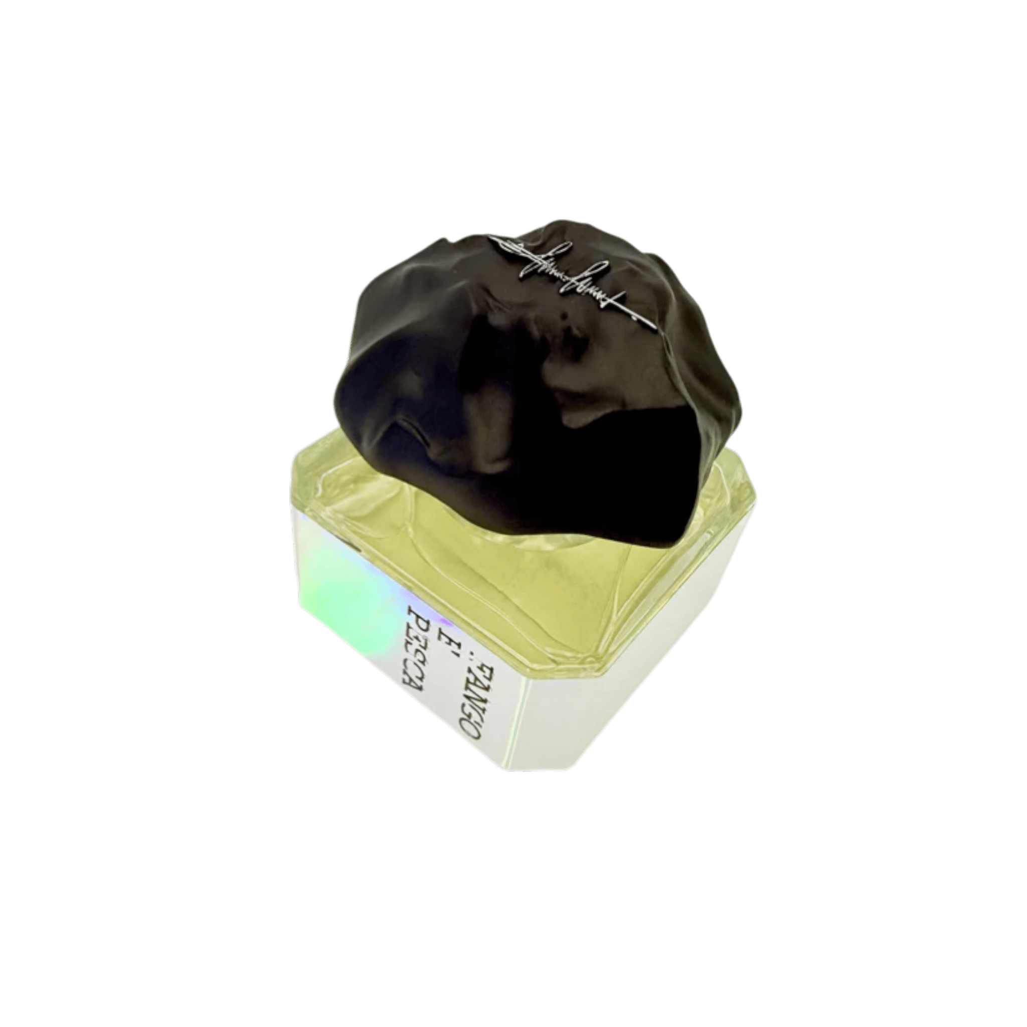 FANGO E PESCA scent bottle by Filippo Sorcinelli, showcasing its unique design and rich fragrance.