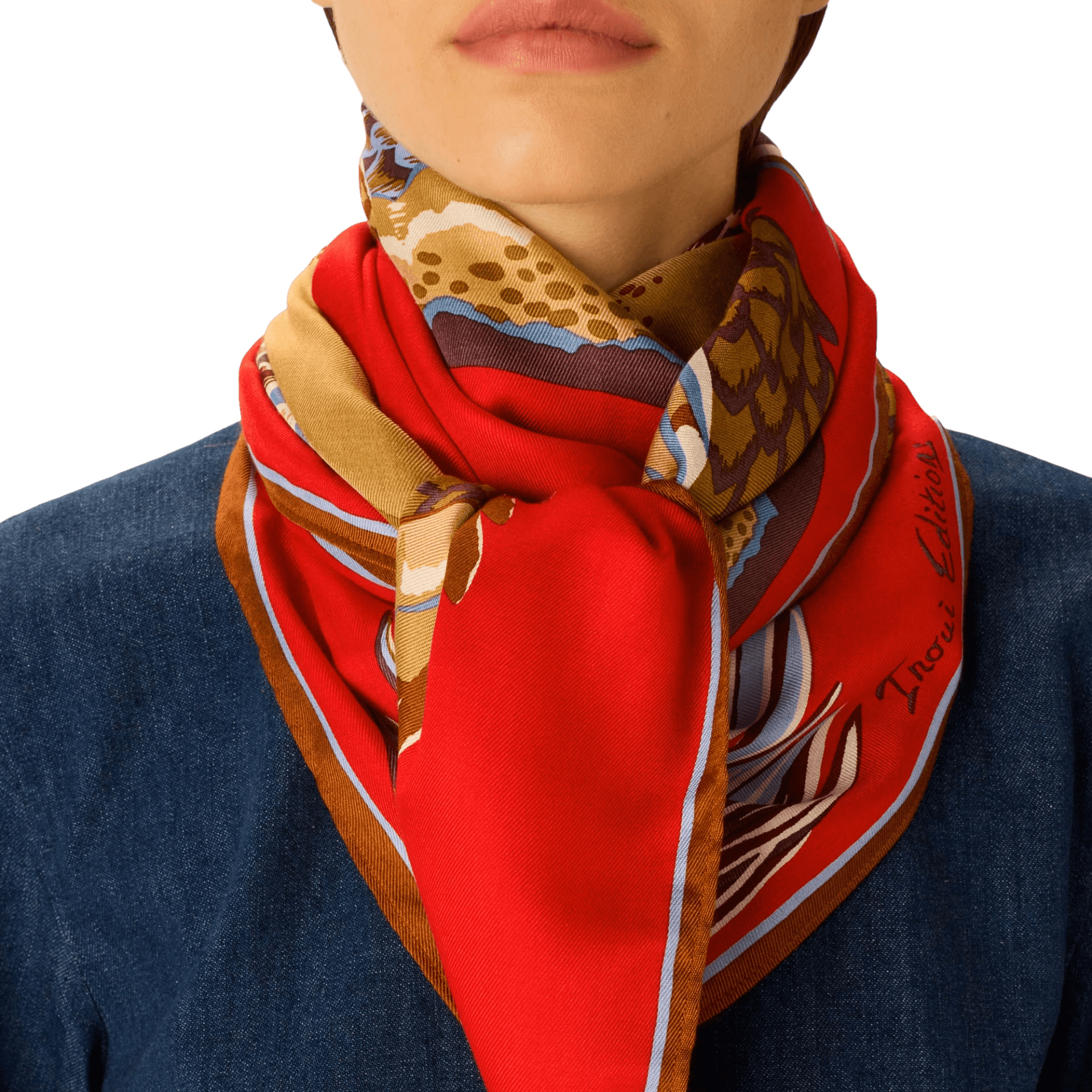 Foulard Quadrato Croco