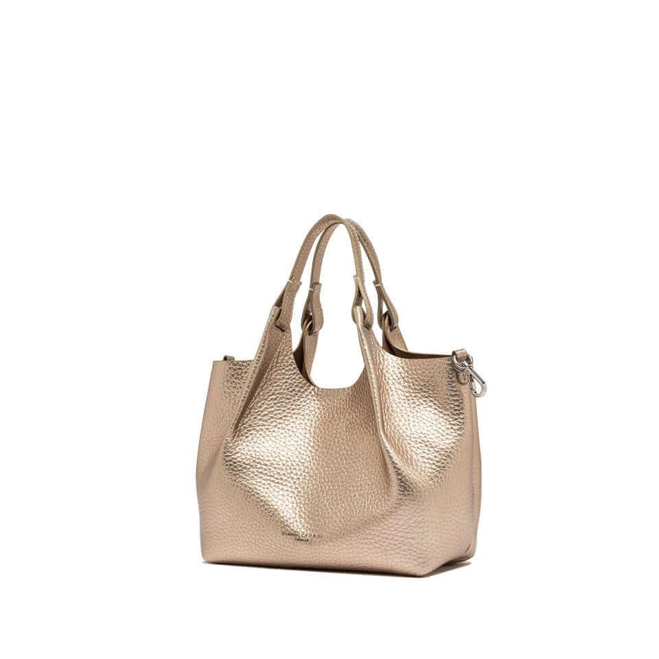 Borsa DUA in pelle dalla grana maxi, elegante e pratica, firmata Gianni Chiarini.
