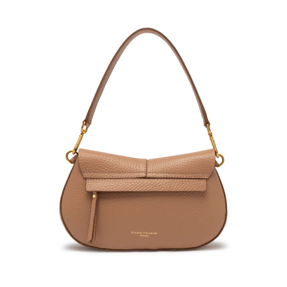 HELENA ROUND by Gianni Chiarini, chic bubble leather handbag with structured design and versatile carry options.