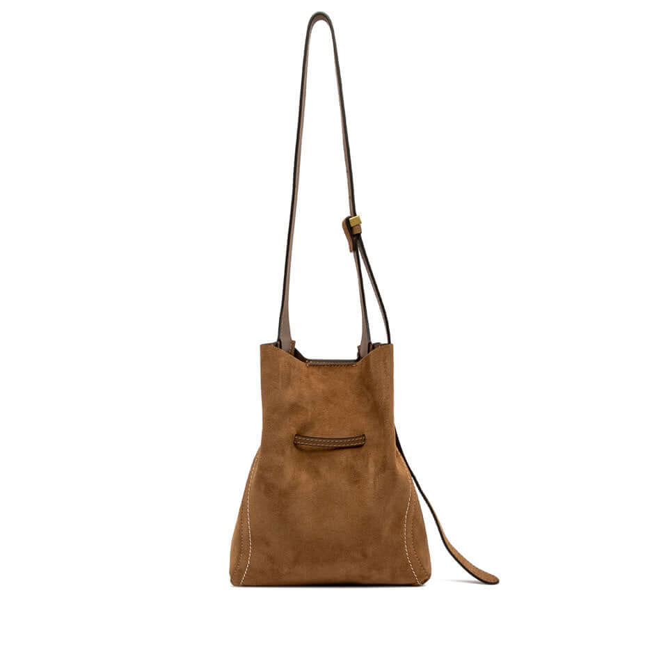 Borsa SIENNA in pelle scamosciata di Gianni Chiarini, forma morbida e dettagli iconici per un look chic.