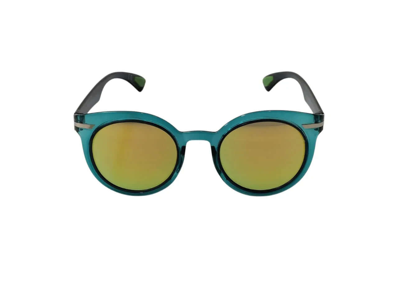 Occhiali da Sole GIORGIA C1 BIS in stile Genesis Donna Rotondi Crystal Tiffany con lenti dorate.