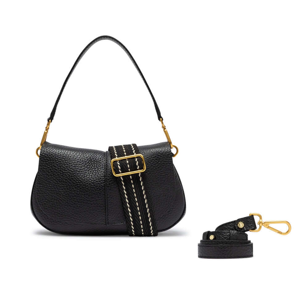 HELENA ROUND by Gianni Chiarini, structured leather bag with dual straps and contemporary chic design.