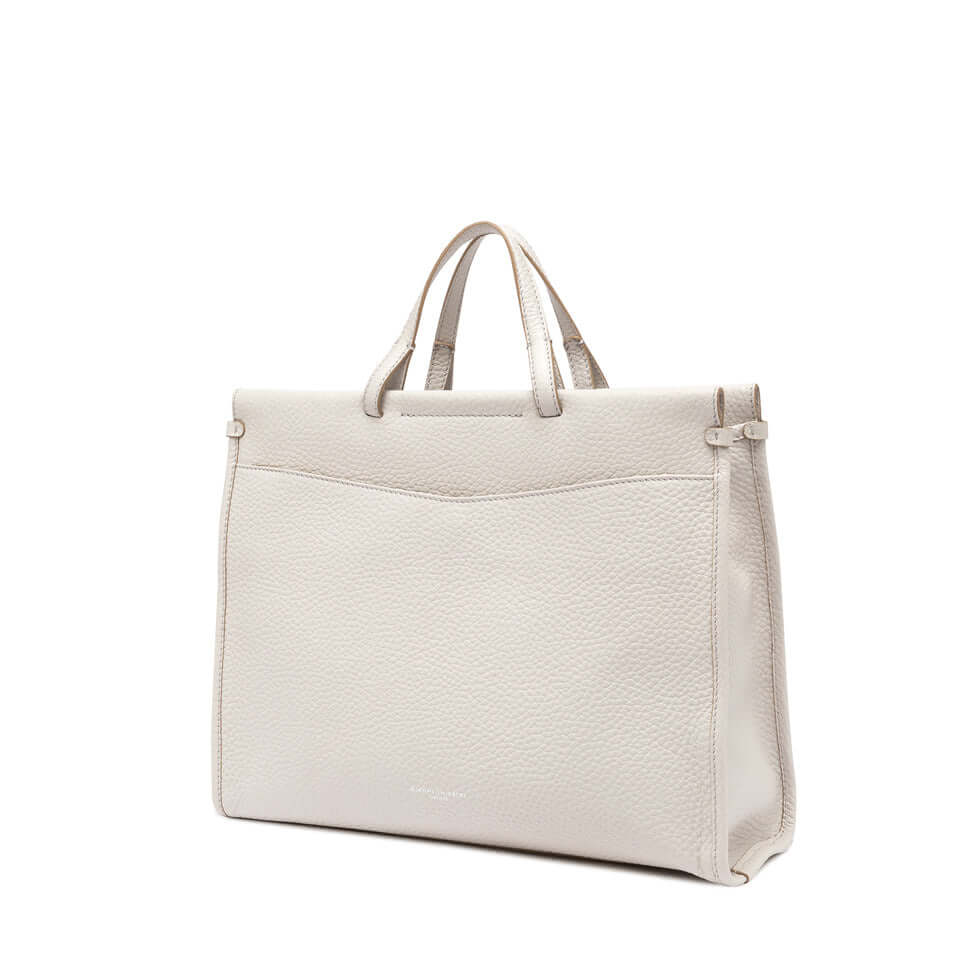 Lavinia work bag by Gianni Chiarini Firenze, stylish and practical, made of maxi grain leather, featuring dual handle and zip closure.