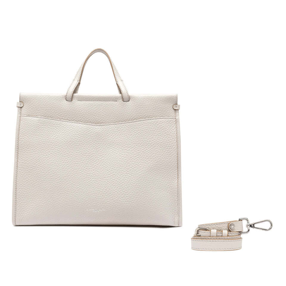 Lavinia borsa da lavoro Gianni Chiarini in pelle grani maxi con tracolla, doppia portabilità e tasca porta pc.