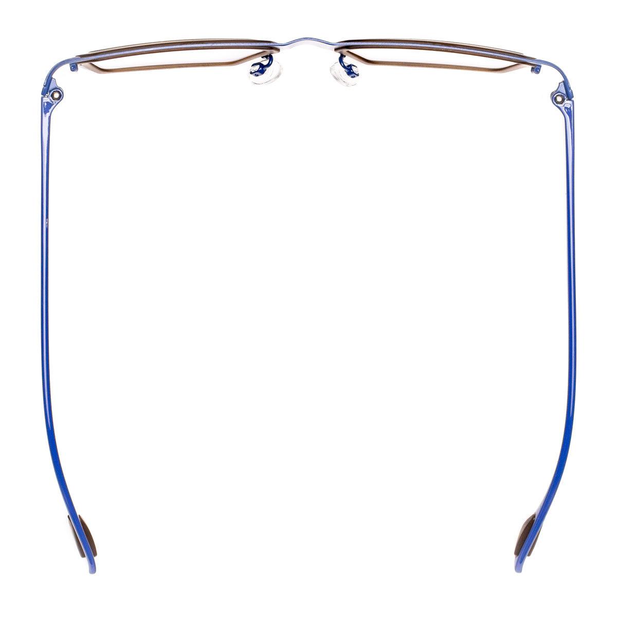 LOS ANGELES C3 occhiali da sole unisex blu con dettagli beige e design iconico