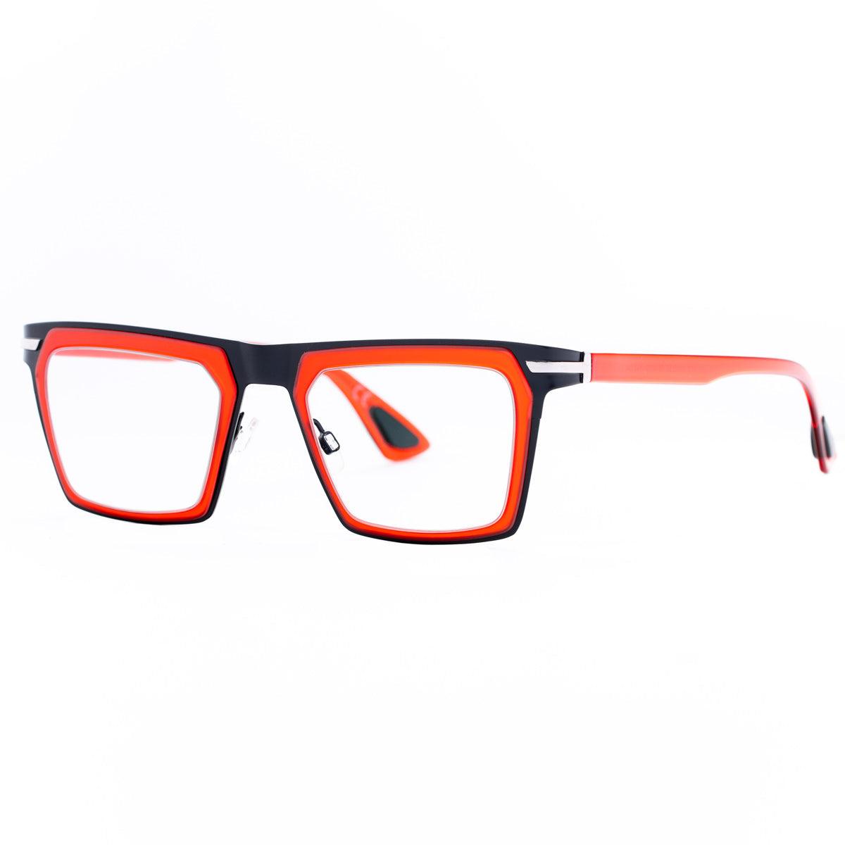 Occhiali da sole LOS ANGELES C5 con montatura nera e dettagli rossi di Alessandro Del Piero.