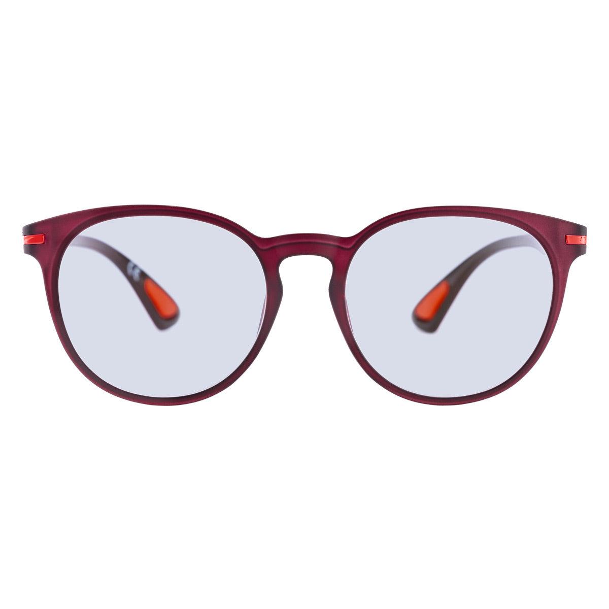 Occhiali da sole MATI C703 Alessandro Del Piero, unisex, forma squadrata, dettagli rossi e lenti fotocromatiche.