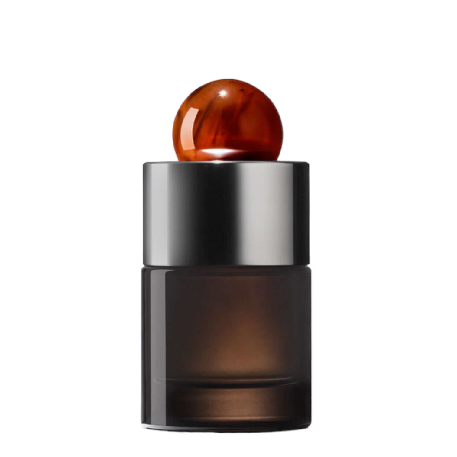 Neon Amber Eau De Parfum bottle with amber top, featuring an elegant and modern design.