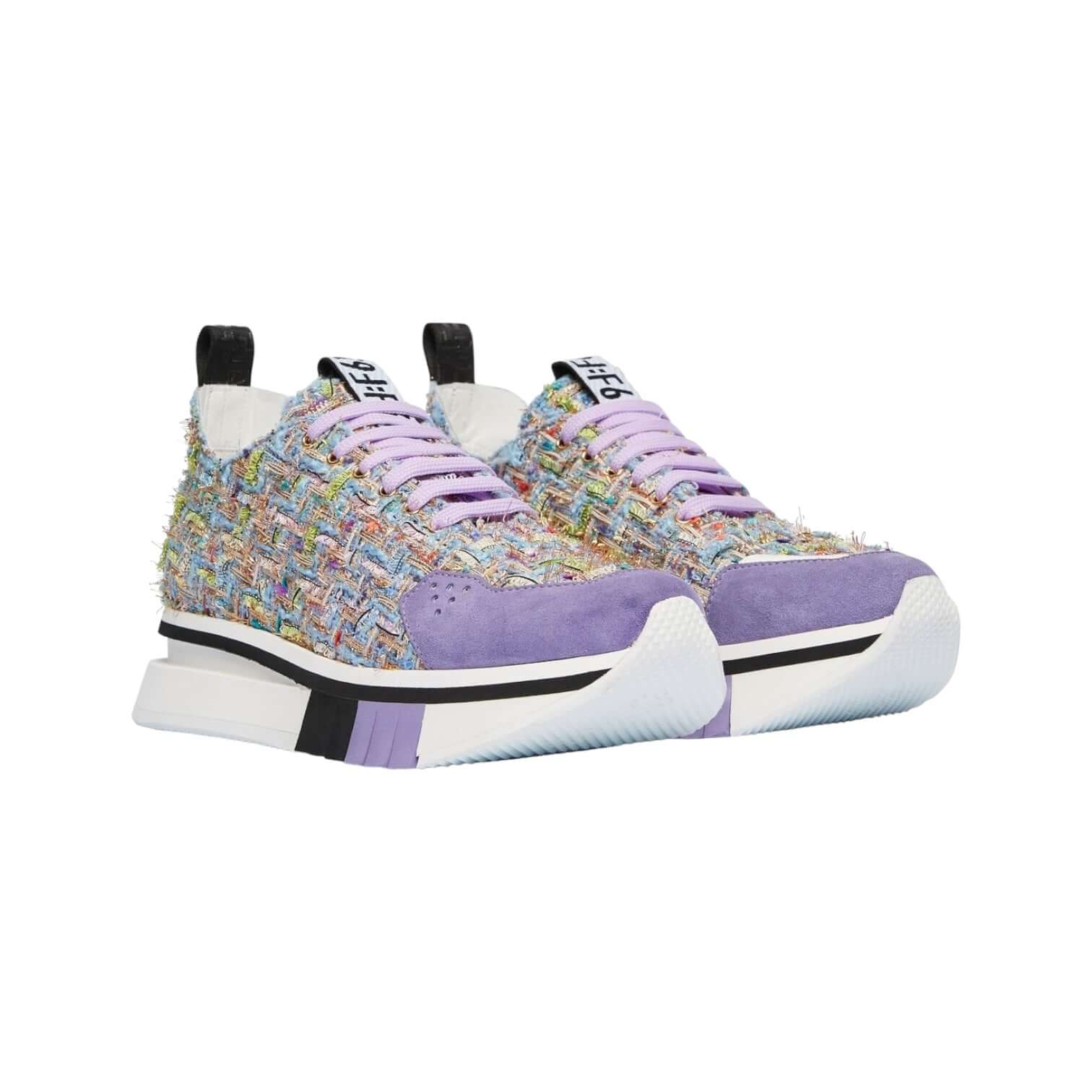 New F65 colorful sneakers with flexible rubber sole and vibrant details for exceptional comfort.