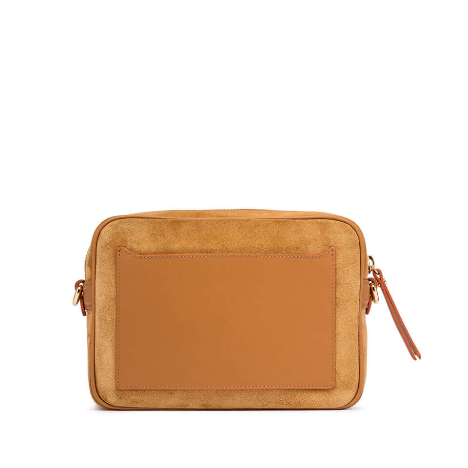 Nina by Gianni Chiarini Firenze: stylish square crossbody bag in hammered leather with front pocket and zip closure.