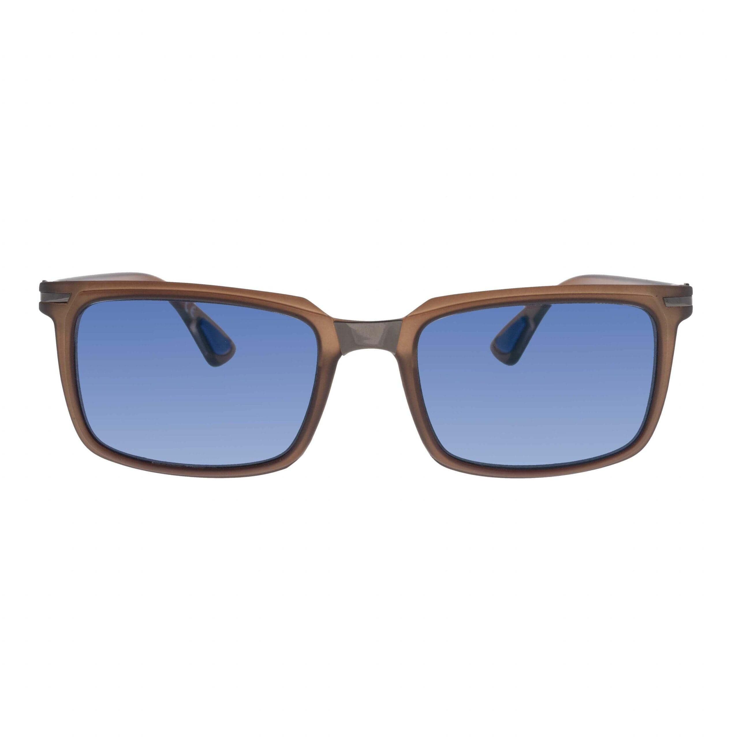 ARES C6 unisex sunglasses with phototropic lenses in a classic rectangular design, enhancing facial brightness and elegance.