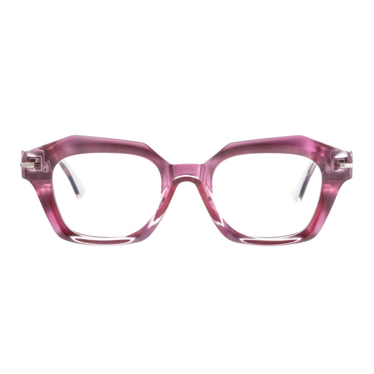 COCONUT GROVE C48 - Occhiali da vista rosa e silver con trasparenze, collezione XY by AirDP.