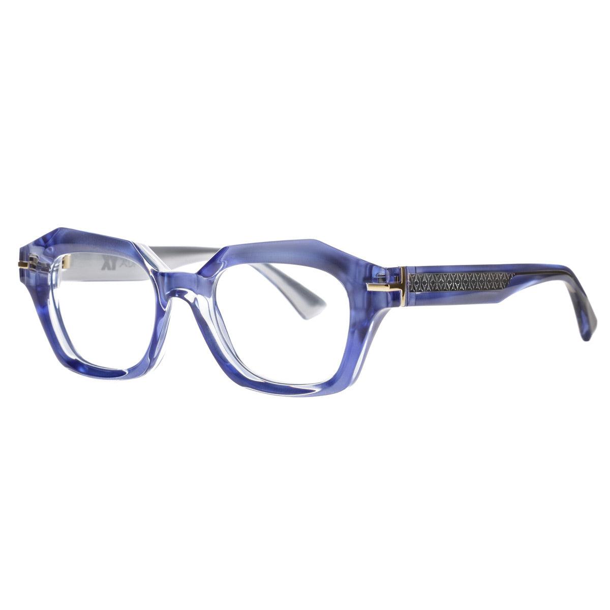 OCONUT GROVE C50 occhiali in acetato viola e silver con dettagli dorati e trasparenze by AirDP.