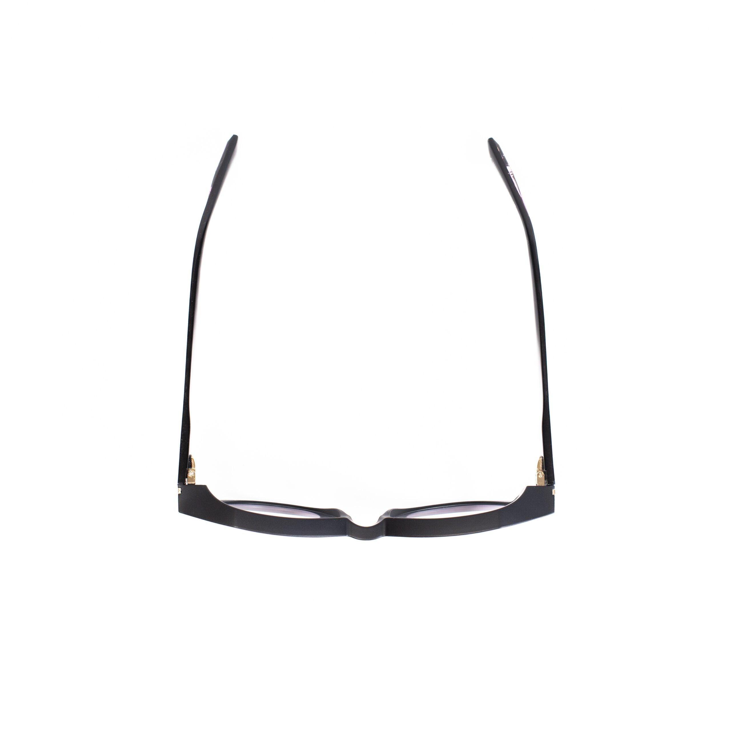 BAL HARBOUR C35 occhiali con frontale nero e aste rosse, design moderno e trasparenze by AirDP.