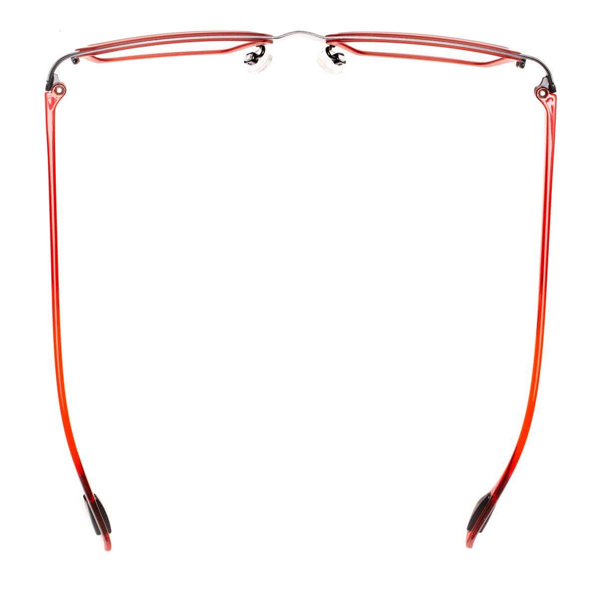 Occhiali da sole unisex LOS ANGELES C5 con montatura nera e dettagli rossi, collezione Metal di Alessandro Del Piero.