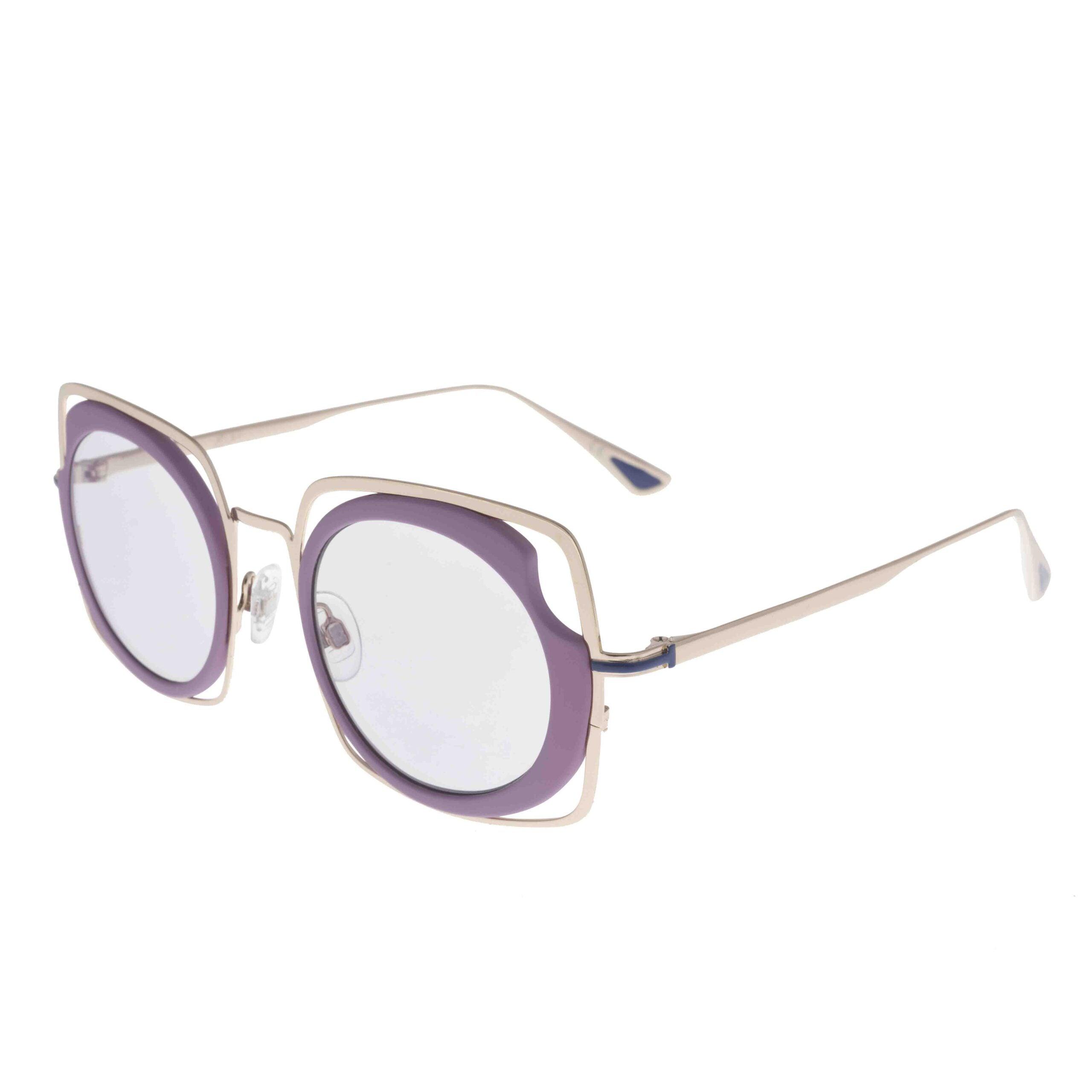 ATRIA C5 elegant eyeglasses with sophisticated round and square design, bold style in the Metal collection.