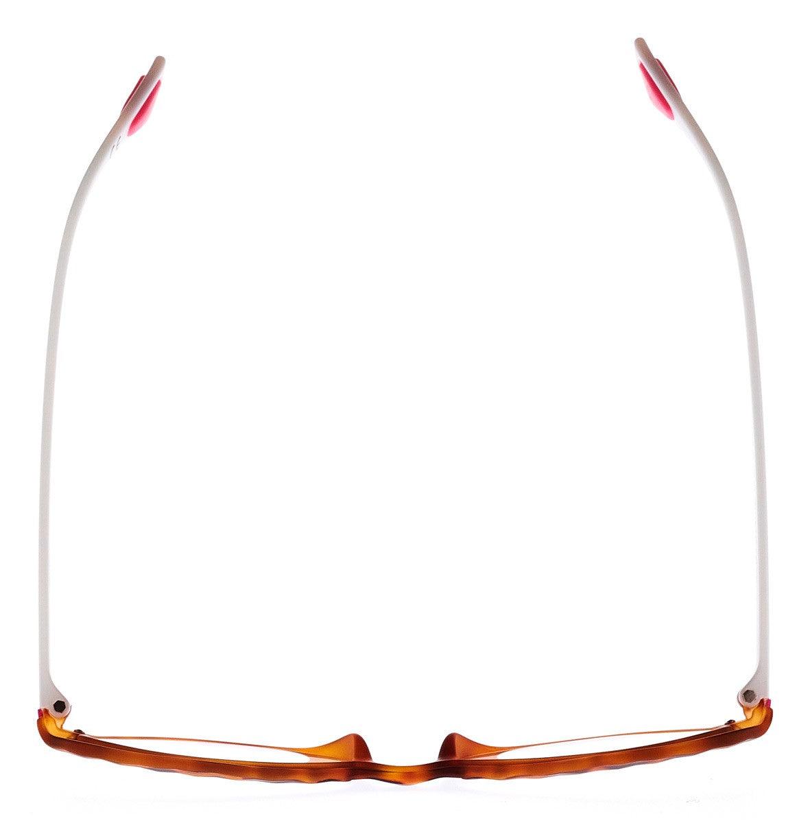 ELISA C2 occhiali con montatura colorata e dettagli originali, collezione Txf, mix di luci e ombre.