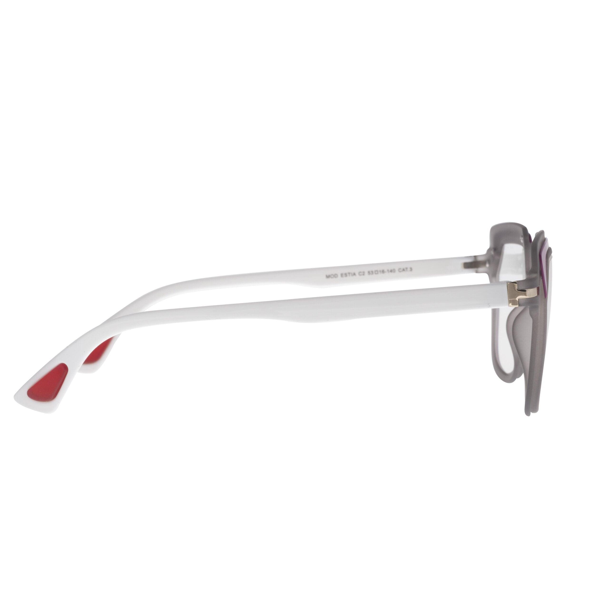 Occhiali ESTIA C2 con lenti fotocromatiche e design luminoso, collezione First.