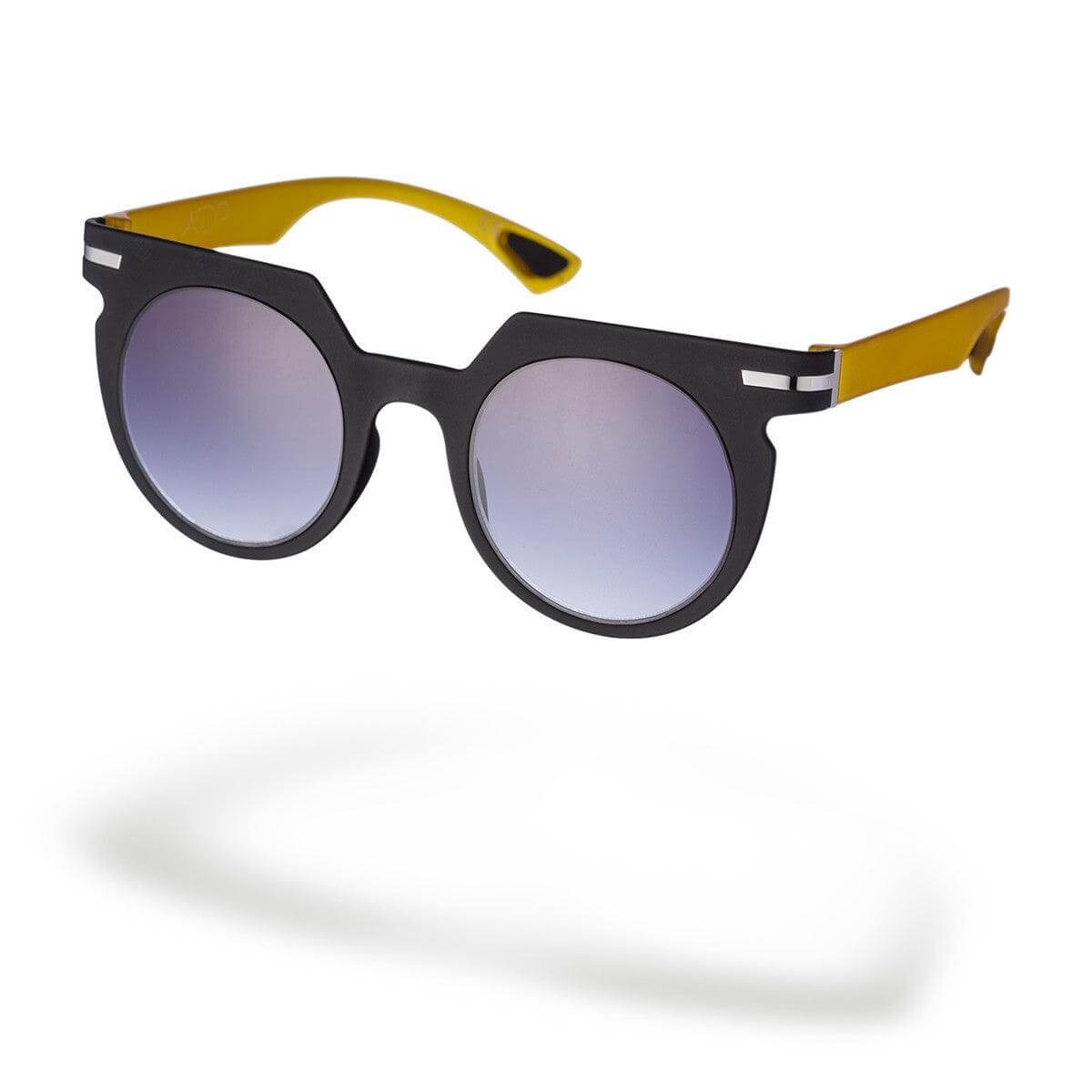 ILARIA C3 sunglasses with elegant linear design and stylish yellow arms, part of the Genesis collection.