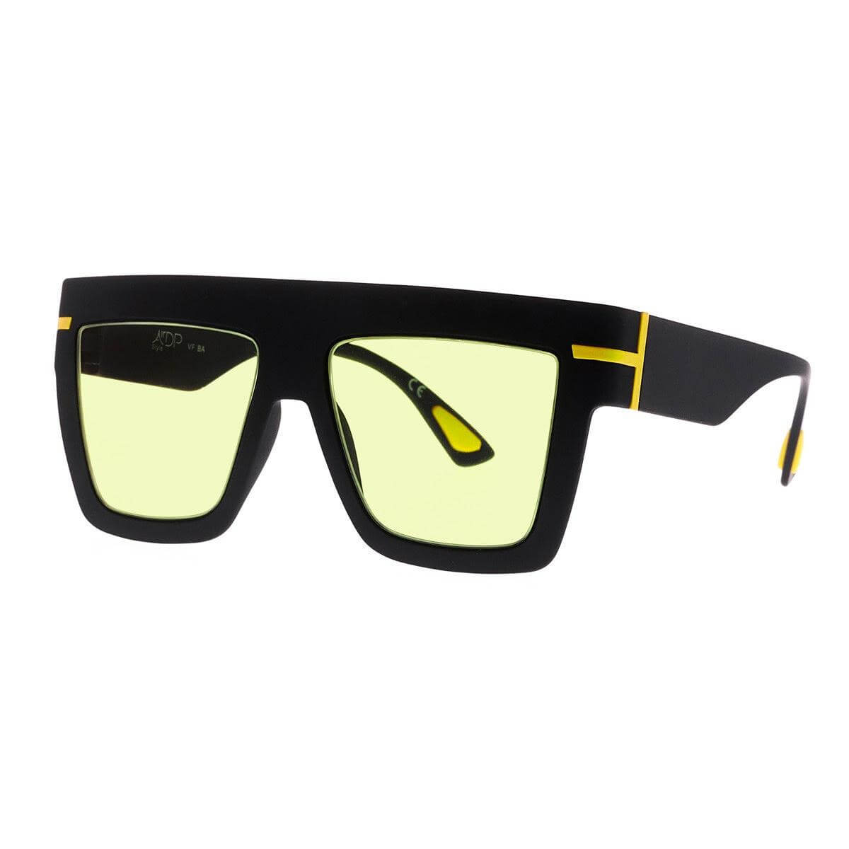 LEONARDO C2 occhiali oversize con lenti gialle, design glamour e cool della collezione Over.