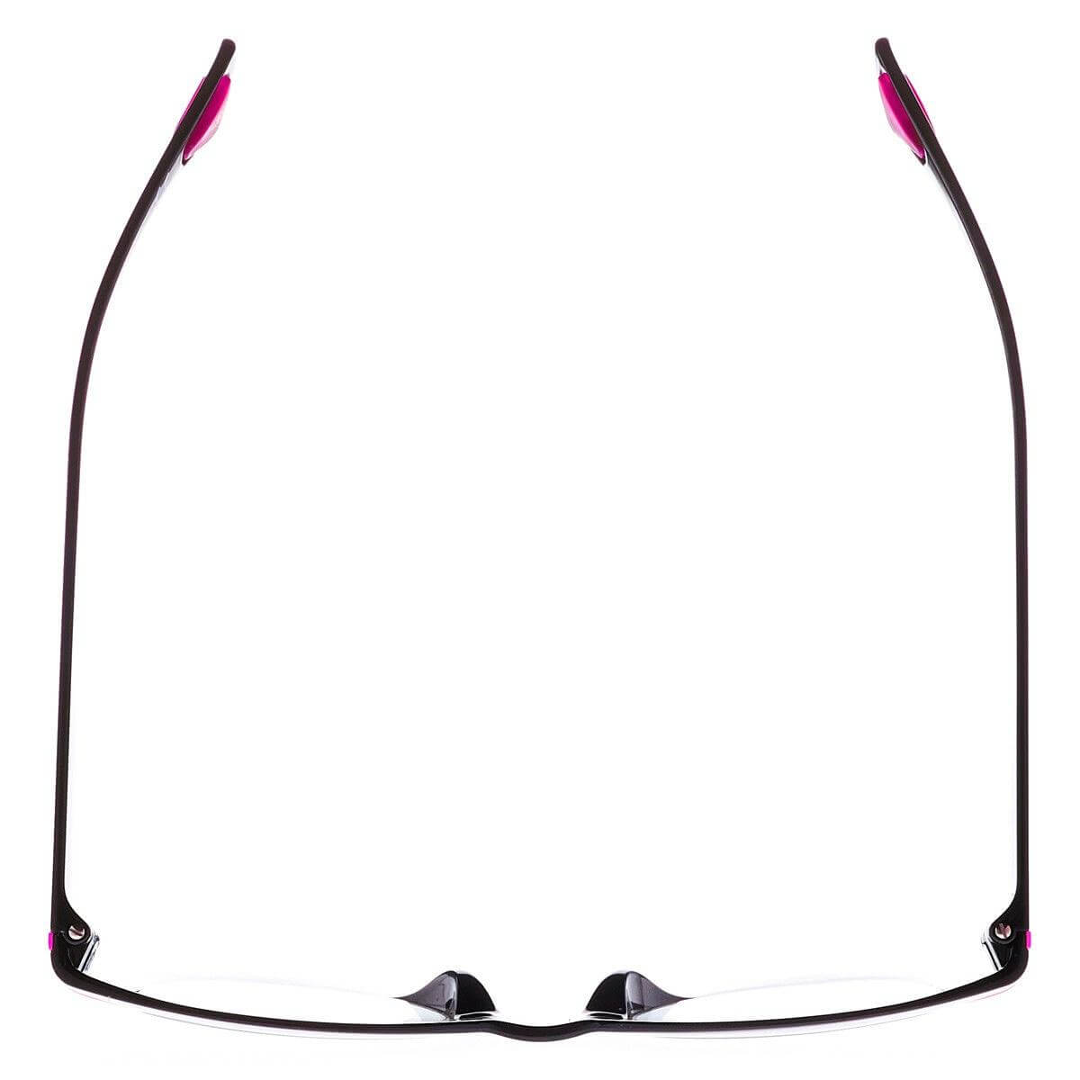 NICOLE C1 occhiali da donna neri con dettagli rosa, design moderno e raffinato, lenti fotocromatiche.