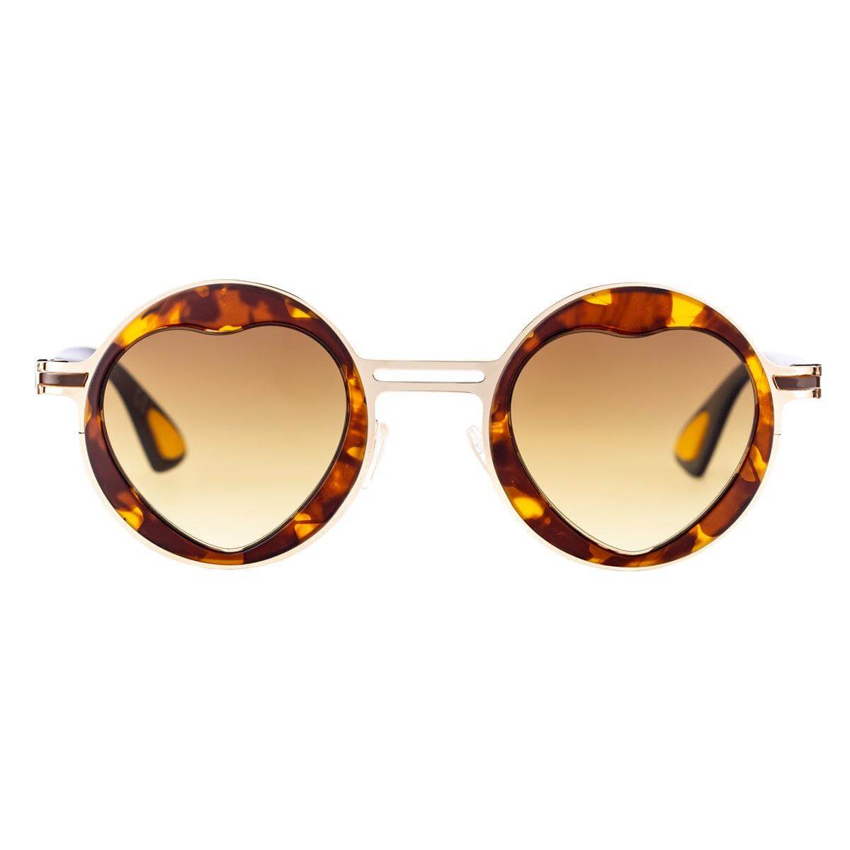 Occhiali PARIS C1 con montatura havana e lenti specchiate, design raffinato per la collezione San Valentino AirDP Style.