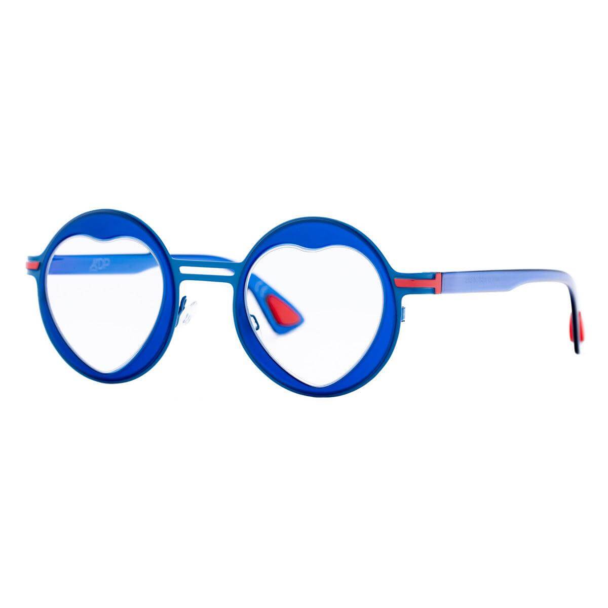 PARIS C4 occhiali blu lucido a forma di cuore della collezione San Valentino di AirDP Style.