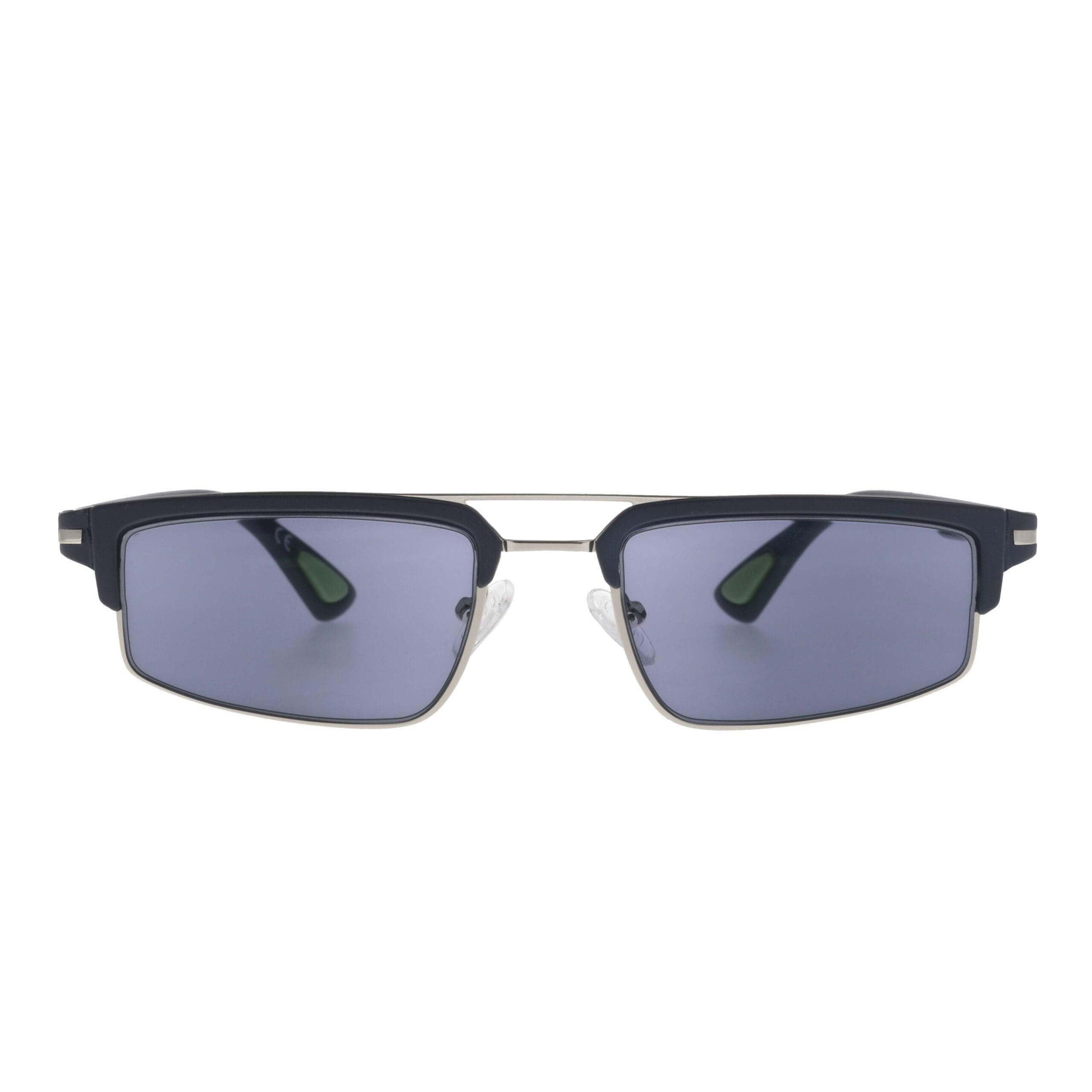 POSEIDONE C3 occhiali da uomo con montatura blu e lenti grigie fotocromatiche, design sofisticato e moderno.