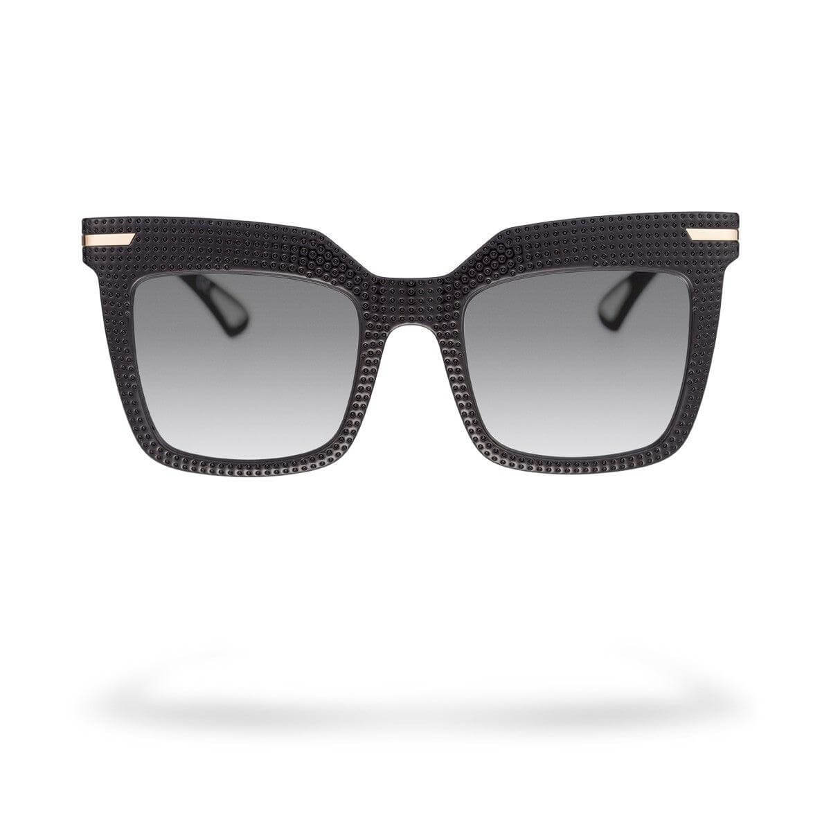 SILVIA C4 BIS sunglasses in glossy black with soft touch arms for style and comfort