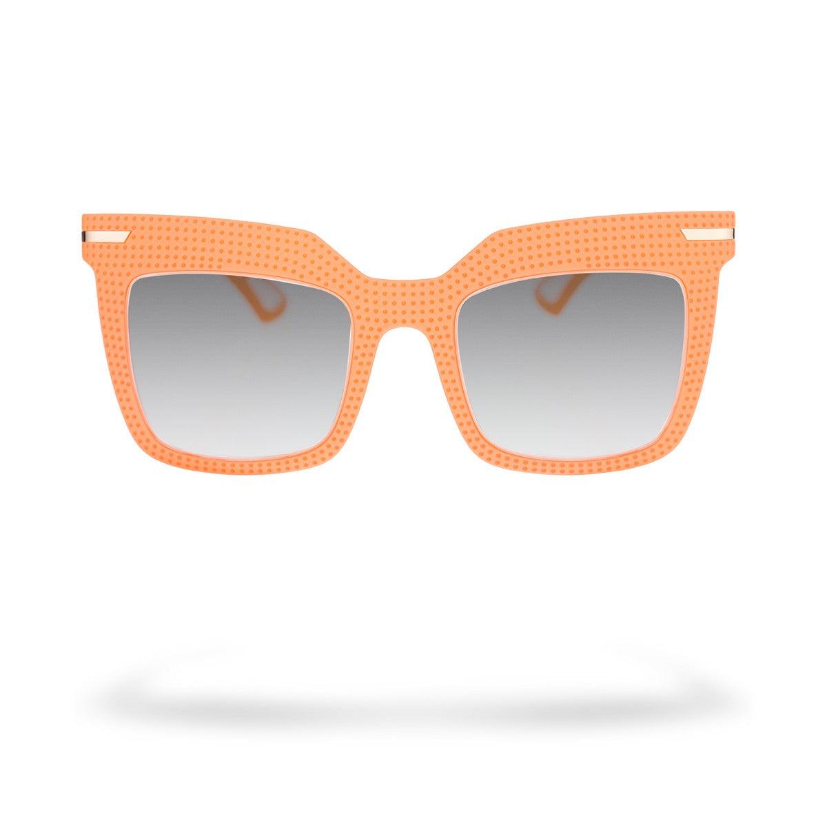 SILVIA C5 occhiali da sole arancione soft touch, design flessibile e stiloso della Collezione Flexo.