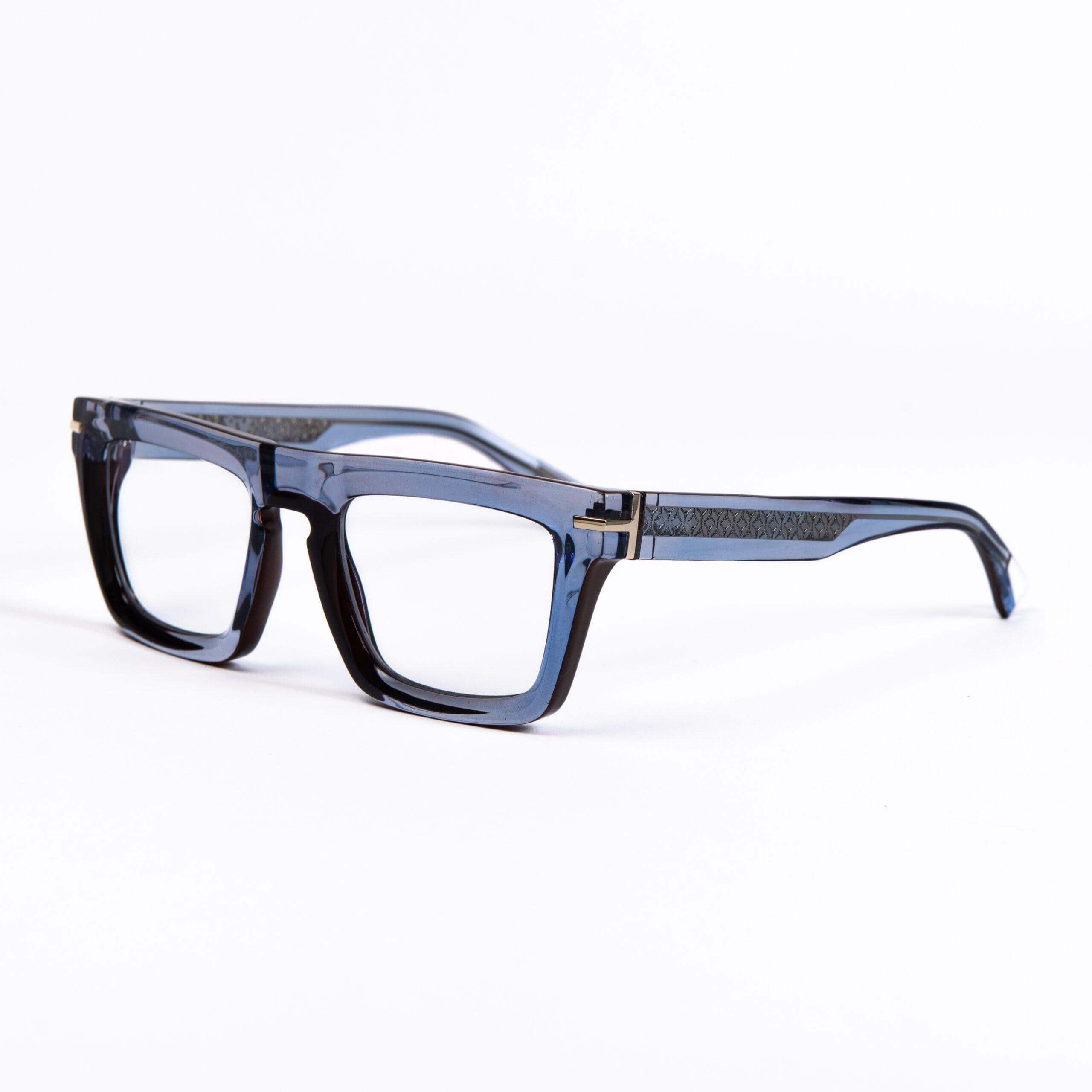 SOUTH BEACH C2 occhiali in azzurro trasparente con dettagli moderni di AirDP