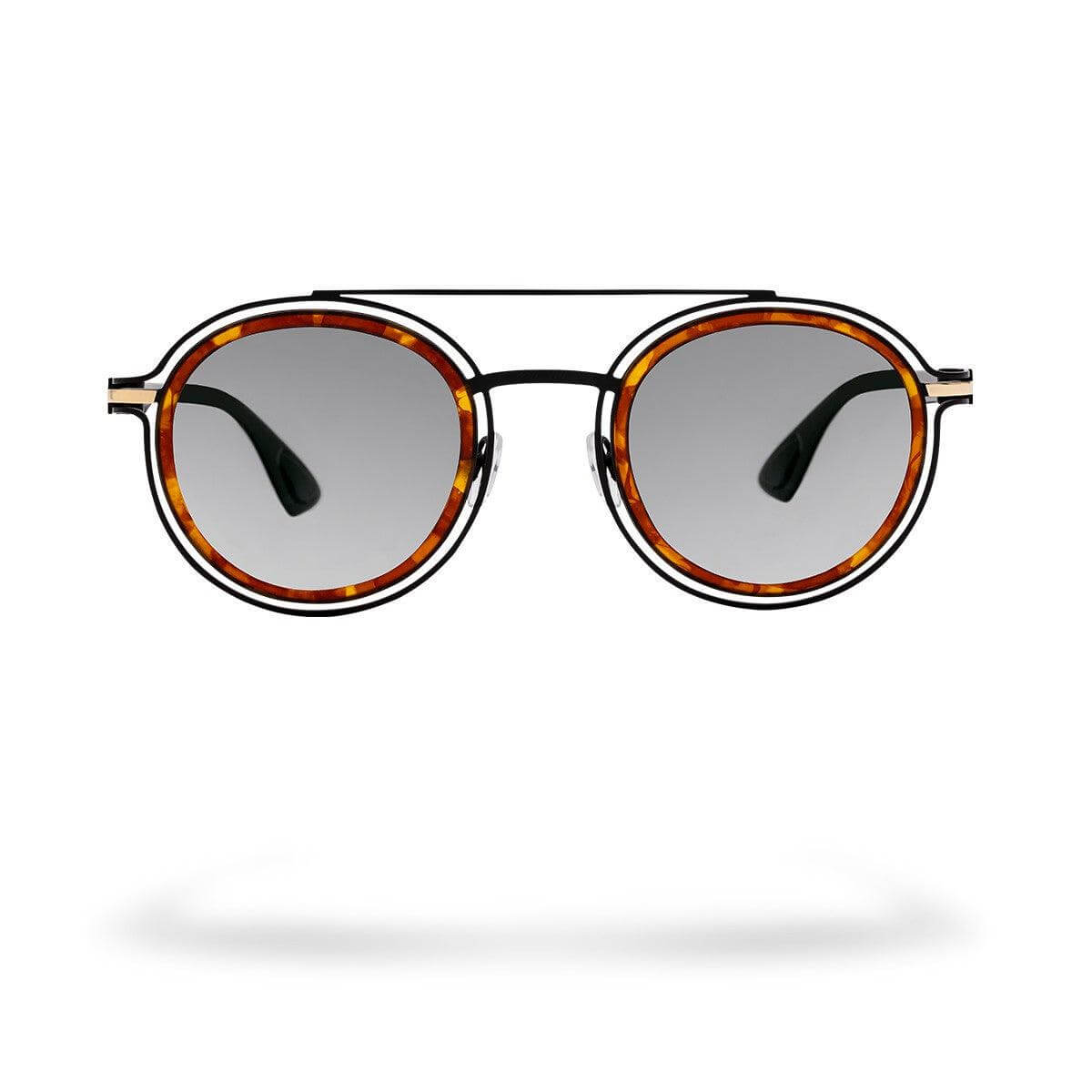 TAHITI C5 occhiali fotocromatici unisex con fronte nero lucido e dettagli Havana.