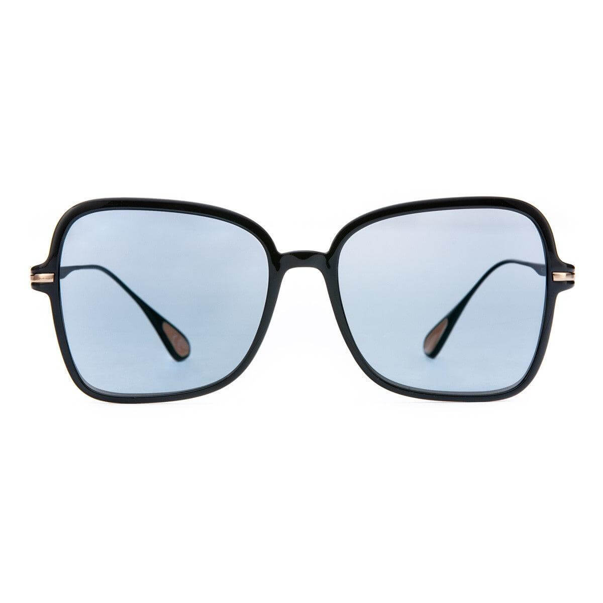 Occhiali da sole VIENTO C1, design sofisticato in titanio, elegante e leggero, con lenti blu.