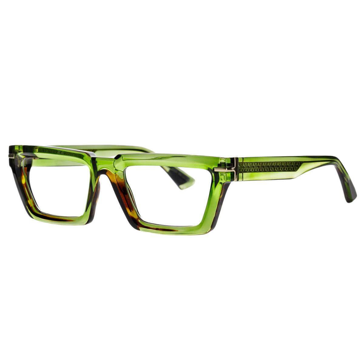 WYNWOOD C44 luxury eyewear in green with bold design and innovative materials by AirDP Style.